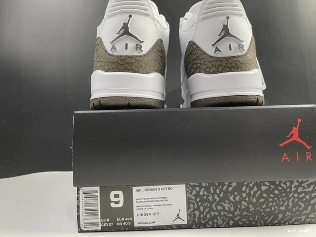Rep Jordan 3 136064-122 Mocha (2018) Retro Air 0715